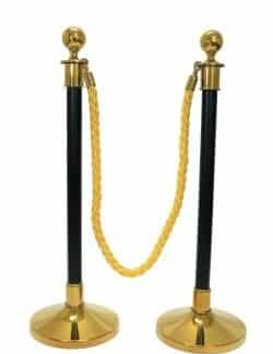 Black and Gold Stanchion