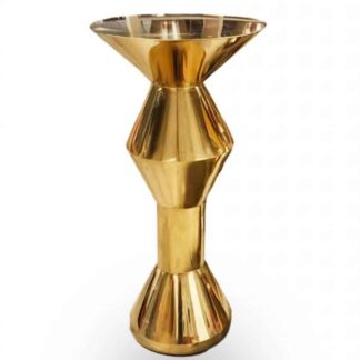 Geometric Stainless Steel Cocktail Table
