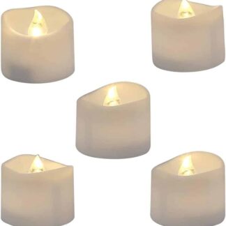 Short Frosted Tealight Candle