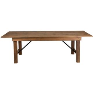 Rustic Wood Folding Farm Table