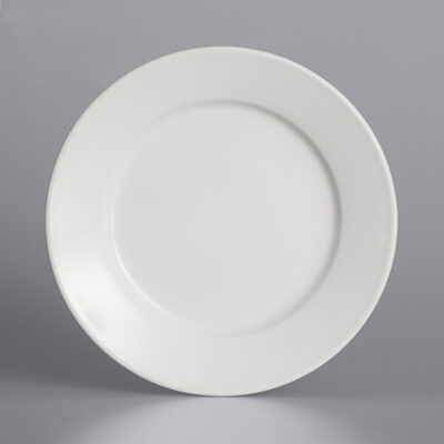 White Wide Rim Rolled Edge Bread  and Butter Plate - 5.5" (Only rented in quantities of 5)
