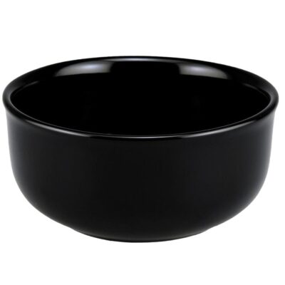 6" Royal Norfolk Classic Black Stoneware  Bowl