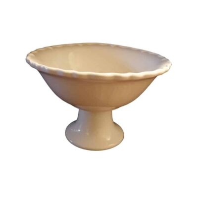 11" Round Ceramic Pedestal Bowl
