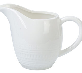 White Oval Ceramic Creamer - 7 Oz.