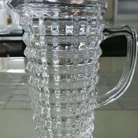 Cubes 41-Ounce Glass Water Pitcher