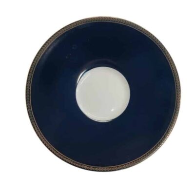 Blue Glamour Saucer - Bone China
