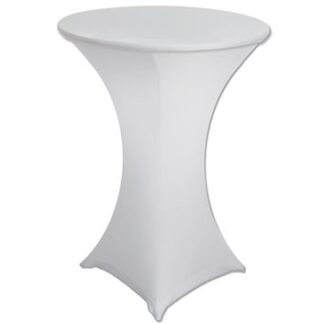White  Spandex Cocktail Table Cover