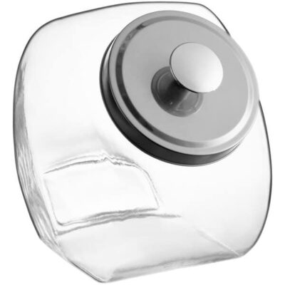Gallon Glass Candy Jar with Chrome Lid