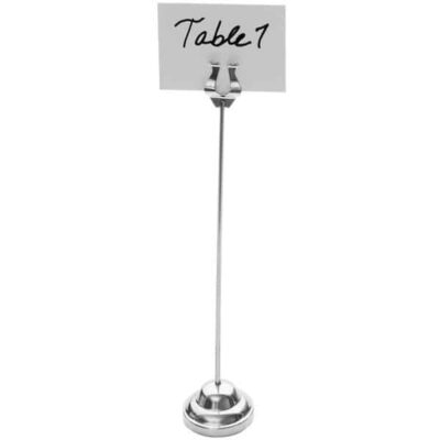 Harp 12" Stainless Steel Place Card Holder