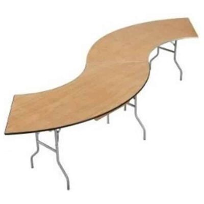 Wooden Serpentine Table